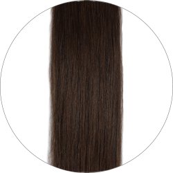 #2 Donkerbruin, 30 cm, Tape Extensions, Single drawn