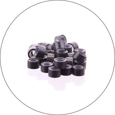 Microrings with silicone 100 pcs
