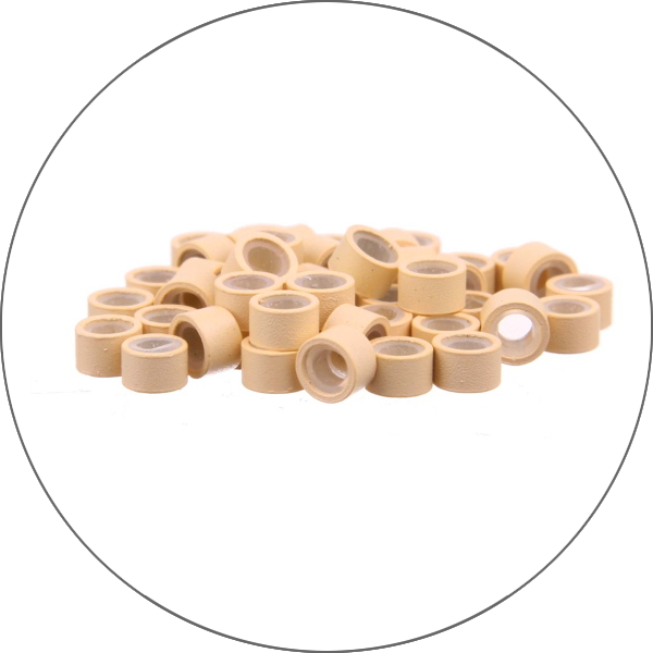 Microrings with silicone 100 pcs