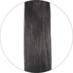 #1B Zwartbruin, 60cm, 50g , Tape Extensions, Double drawn