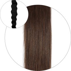#4 Chocoladebruin, 50 cm, Natural wave Ponytail