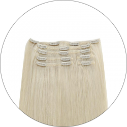 #6001 Extra lichtblond, 70 cm, Clip-in Extensions