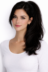 #1 Zwart, 40cm, 80g, Ponytail