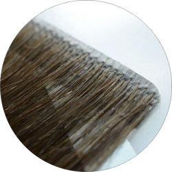 #4 Chocoladebruin, 50 cm, Injection, Double drawn Tape Extensions