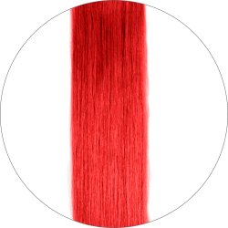 #64 Helder Rood, 60cm, 50g , Tape Extensions, Double drawn