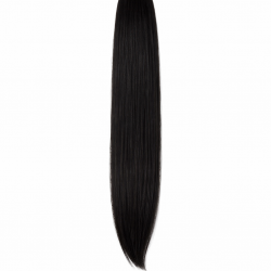 #1 Zwart, 50cm, 50g , Seamless, Tape Extensions, Single drawn