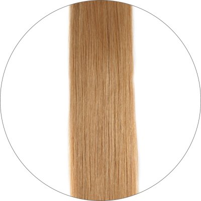 Long Lasting, #12 Donkerblond, 40cm, 50g, Seamless Tape Extensions, Single drawn