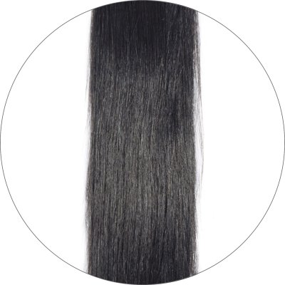#1 Zwart, 50 cm, Injection, Double drawn Tape Extensions