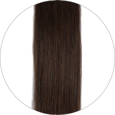 #2 Donkerbruin, 60cm, 50g , Tape Extensions, Single drawn