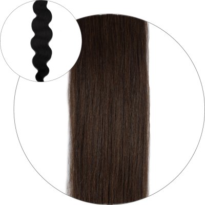 #2 Donkerbruin, 50 cm, Body Wave Tape Extensions