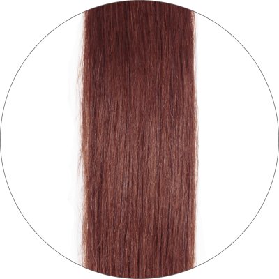 #33 Roodbruin, 60cm, 50g , Tape Extensions, Single drawn