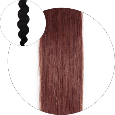 #33 Roodbruin, 50 cm, Body Wave Tape Extensions