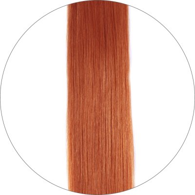 #350 Koperrood, 50cm, 50g , Tape Extensions, Single drawn