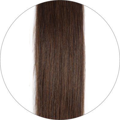 #4 Chocoladebruin, 30 cm, Tape Extensions, Double drawn