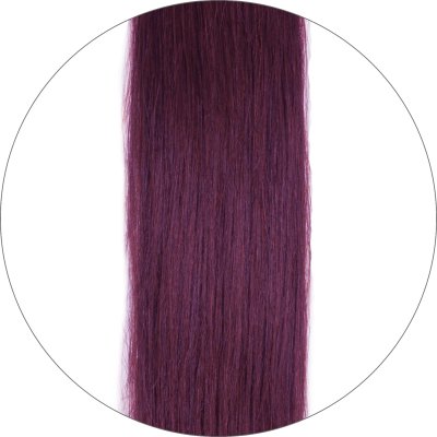 #530 Donker bordeaux, 50 cm, 110 g, Haarweft