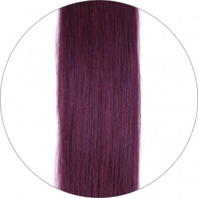 Long Lasting, #530 Bourgondië, 50cm, 50g, Seamless Tape Extensions, Single drawn