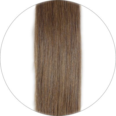 Long Lasting, #8 Bruin, 40cm, 50g, Seamless Tape Extensions, Single drawn