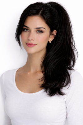 #1 Zwart, 60cm, 100g, Ponytail