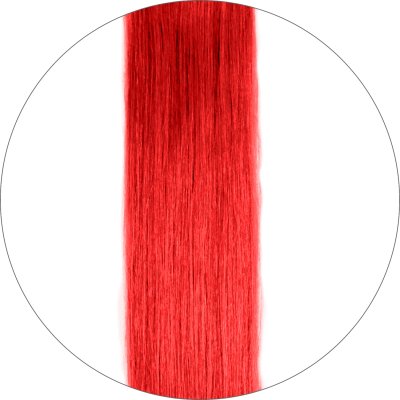 #64 Helder Rood, 40cm, 20g , Seamless Tape Extensions, Single drawn